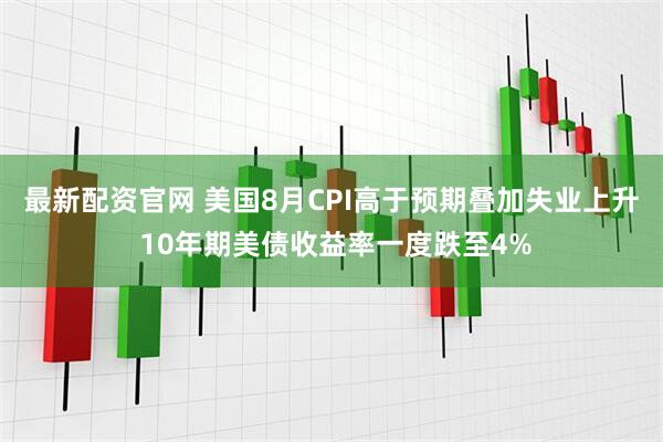 最新配资官网 美国8月CPI高于预期叠加失业上升 10年期美债收益率一度跌至4%